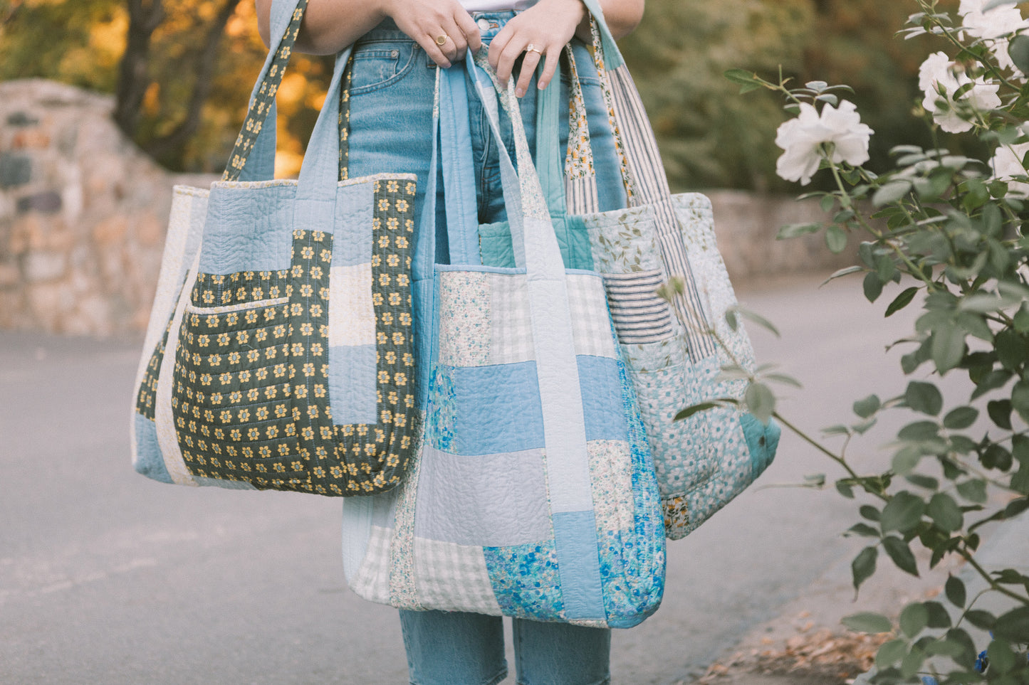 Marisa Patchwork Tote - Daisy