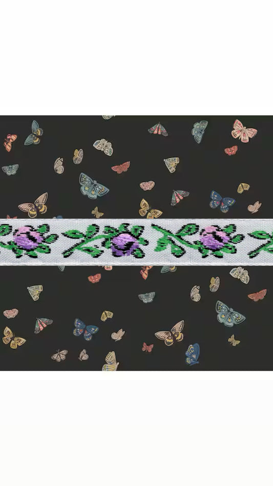 Boren Bow set of 2 (purple flower)