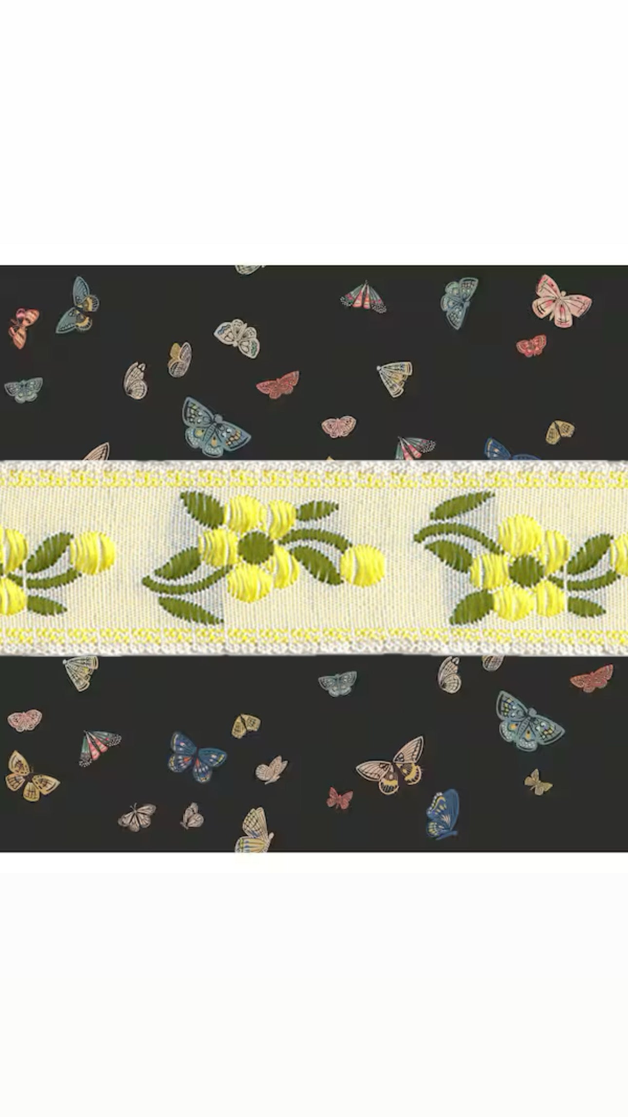 Boren bows set of 2 (yellow flowers)