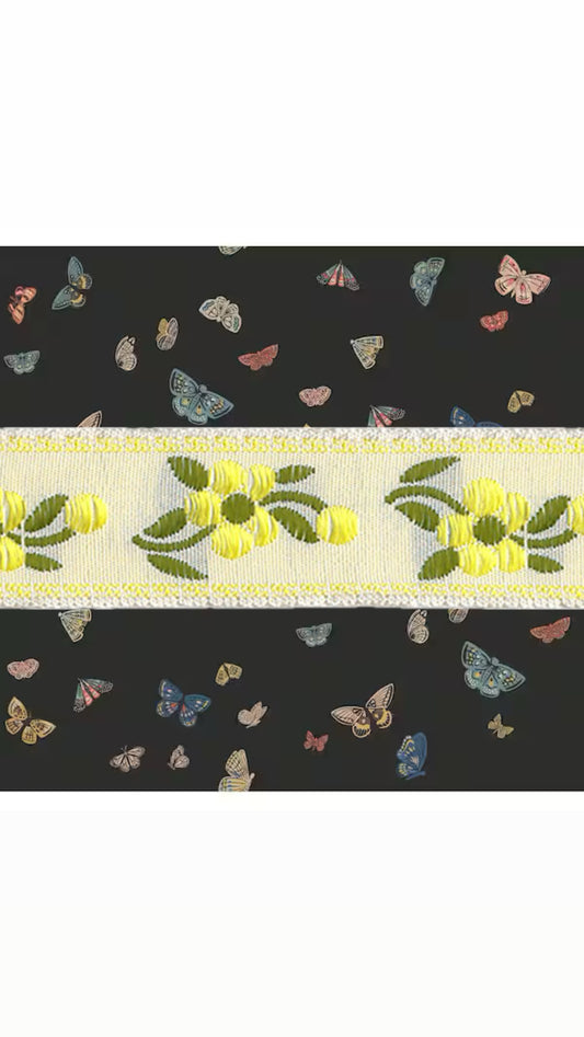 Boren bows set of 2 (yellow flowers)